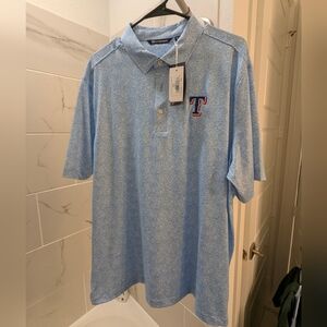 Light Blue Polo Shirt with Embroidered Logo